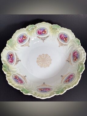 Vintage German Lusterware Porcelain Decorative Bowl